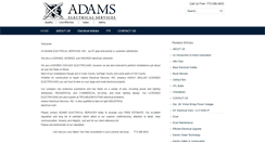 Desktop Screenshot of adamselectricians.com